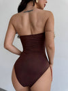 LAURA - Choco Strapless One Piece