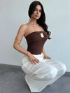 LAURA - Choco Strapless One Piece