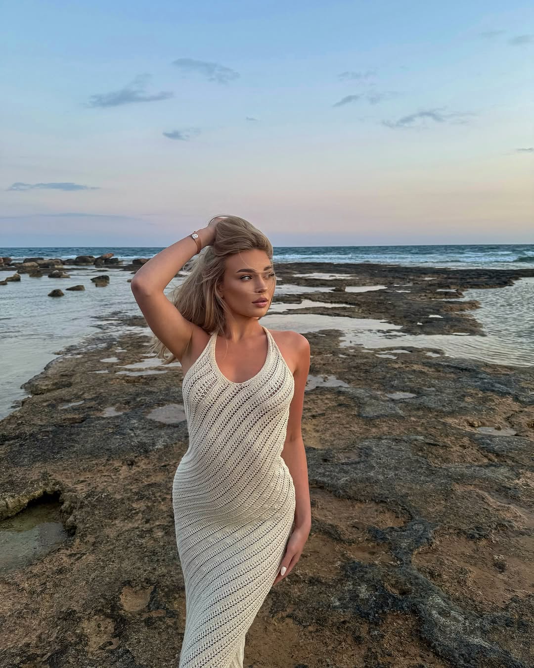 SOLÉE - Knitted Crochet COVER-UP DRESS