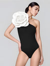 BANXEAU - Floral Neckline One Piece