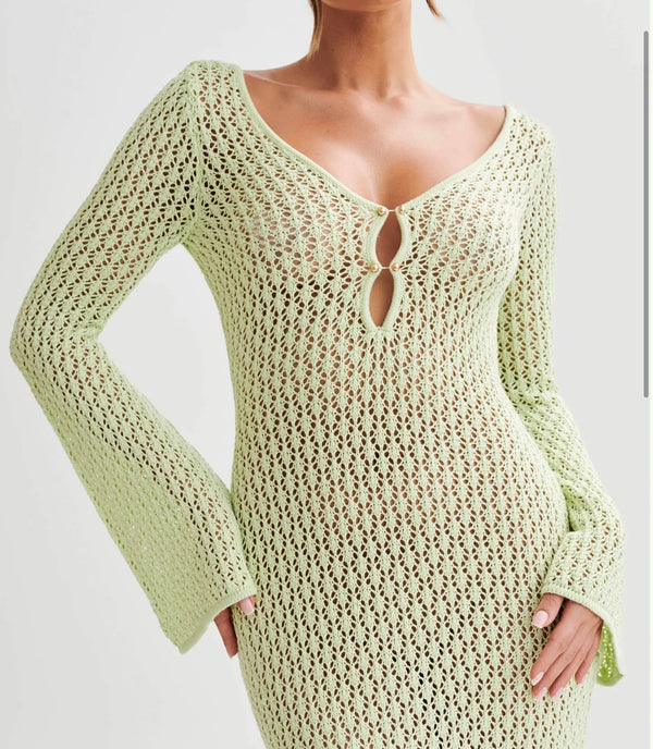 Cherrie - Knitted Crochet COVER-UP DRESS