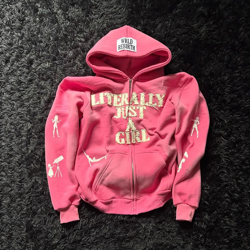 GRAPHIC GALLERY ZIP-UP HOODIE