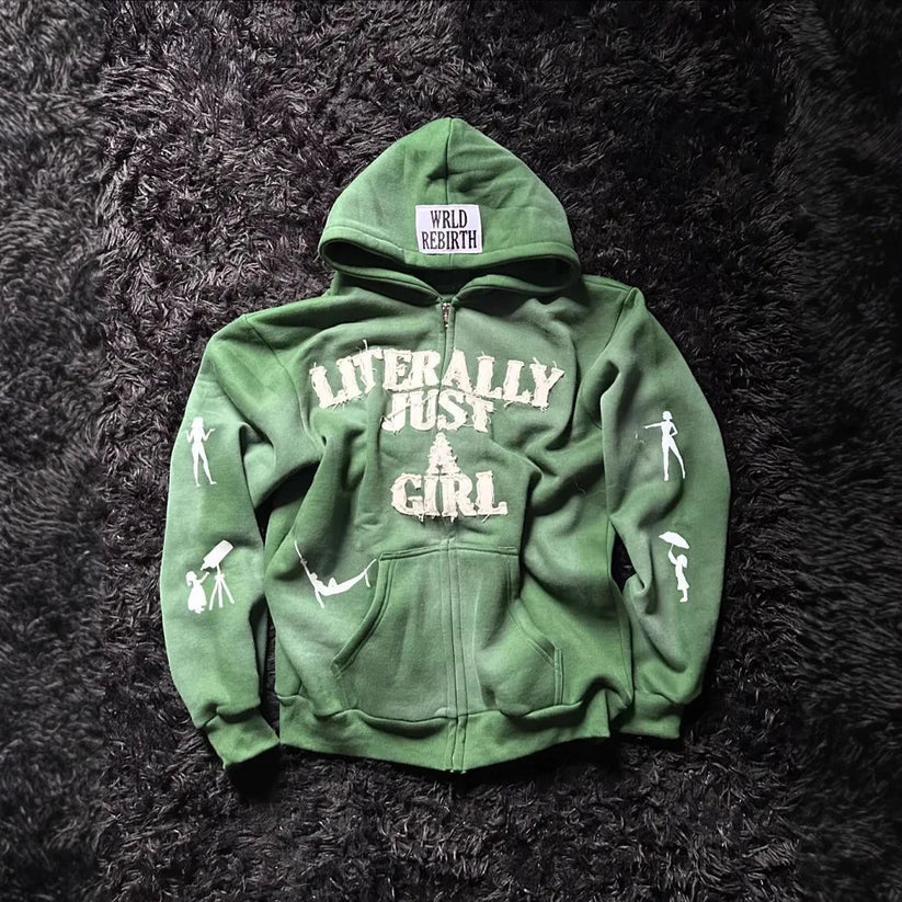 GRAPHIC GALLERY ZIP-UP HOODIE