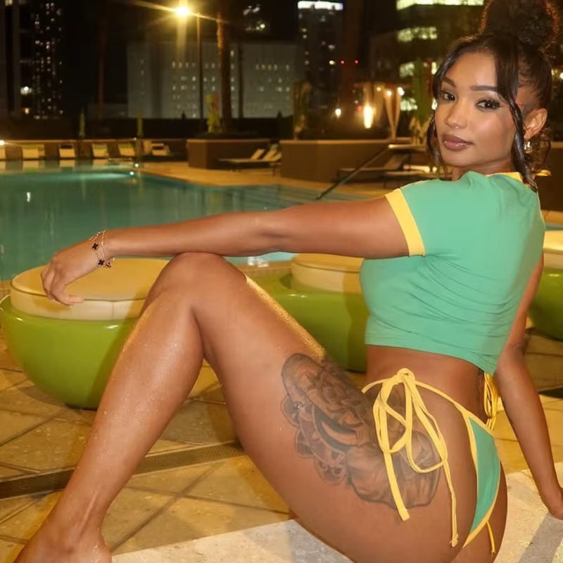 Kira - Brazil crop top BIKINI