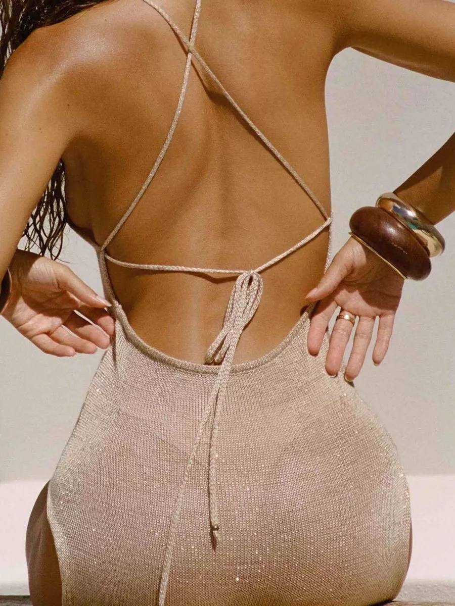 ALINA - Coconut COVER-UP DRESS