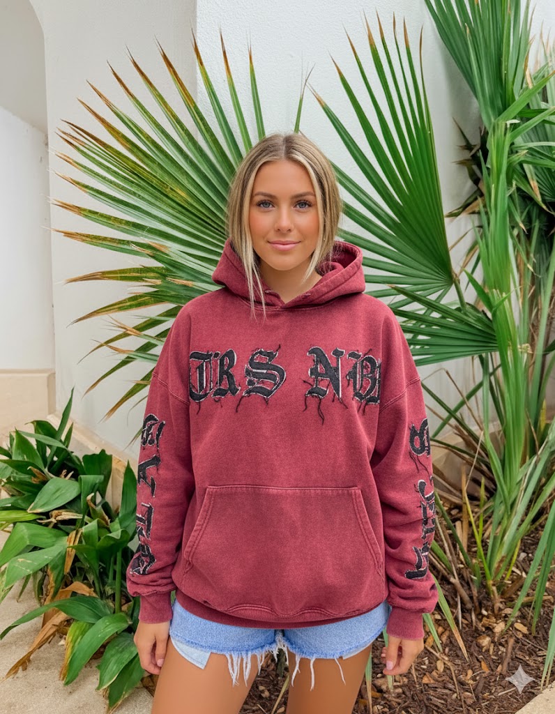 ATLAS VINTAGE DENIM  PATCH WORK HOODIE