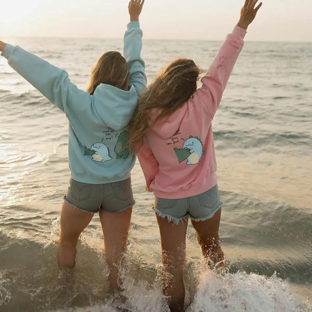 LENA MATCHING BESTIES EMBROIDERED HOODIE